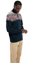 Ski T-shirt / Hoodie Dale of Norway Winterland Mens Merino Wool Sweater Navy/Off White/Raspberry M Jumper - 2