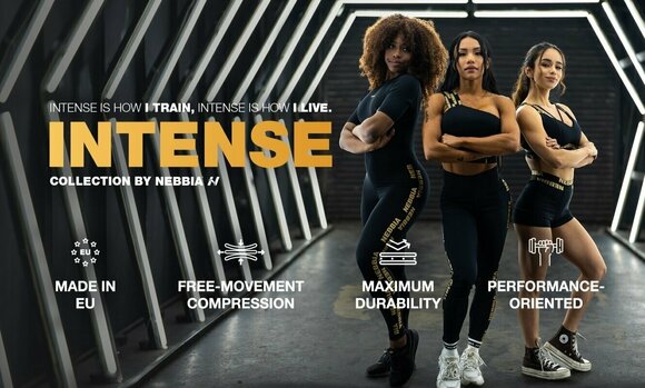 Fitness nadrág Nebbia Intense Golden Overal Fekete XS Fitness nadrág - 9