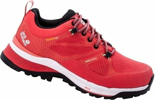 Womens Outdoor Shoes Jack Wolfskin Force Striker Texapore Low W Pink/Grey 39 Womens Outdoor Shoes - 7
