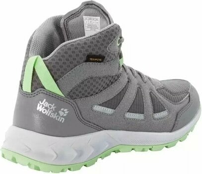 Womens Outdoor Shoes Jack Wolfskin Woodland 2 Texapore Mid W Dark Grey/Light Green 39,5 Womens Outdoor Shoes - 3