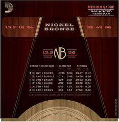 Corzi chitare acustice D'Addario NB13556BT Corzi chitare acustice - 2