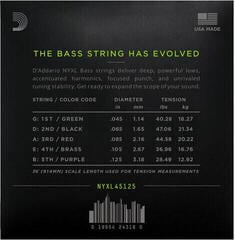 Χορδές για 5χορδη Μπάσο Κιθάρα D'Addario NYXL45125 Χορδές για 5χορδη Μπάσο Κιθάρα - 2