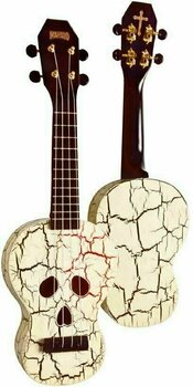 Sopránové ukulele Mahalo Soprano Ukulele Skull White - 2
