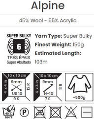 Stickgarn Yarn Art Alpine 335 Beige Stickgarn - 3