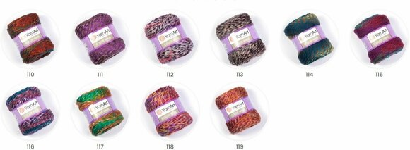 Kötőfonal Yarn Art Color Wave 112 Pink Purple Kötőfonal - 3