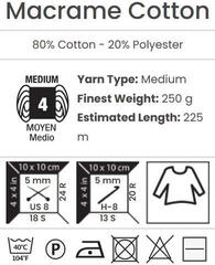 Vrvica Yarn Art Macrame Cotton 2 mm 225 m 764 Vrvica - 4