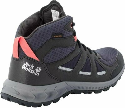 Γυναικείο Ορειβατικό Παπούτσι Jack Wolfskin Woodland 2 Texapore Mid W Dark Blue/Pink 39 Γυναικείο Ορειβατικό Παπούτσι - 3