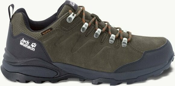Moški pohodni čevlji Jack Wolfskin Refugio Texapore Low M Khaki/Phantom 41 Moški pohodni čevlji - 2