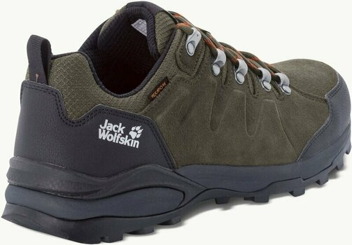 Moški pohodni čevlji Jack Wolfskin Refugio Texapore Low M Khaki/Phantom 41 Moški pohodni čevlji - 3