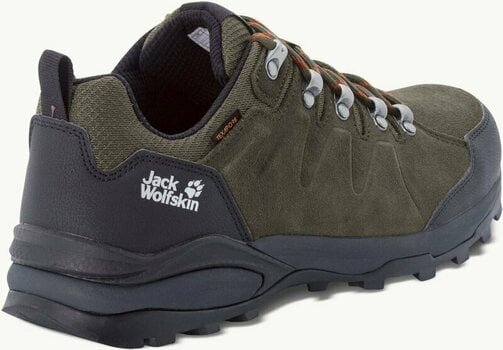 Moški pohodni čevlji Jack Wolfskin Refugio Texapore Low M Khaki/Phantom 42 Moški pohodni čevlji - 3