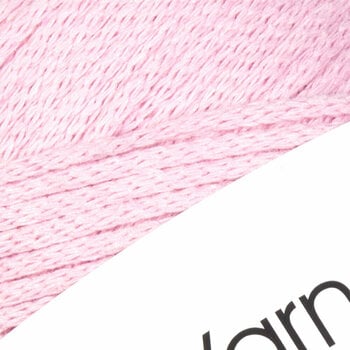 Cord Yarn Art Macrame Cotton 2 mm 762 Light Pink - 2