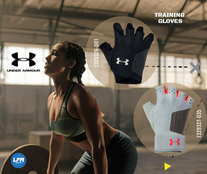 Fitness Gloves Under Armour Training Black/Silver L Fitness Gloves - 3