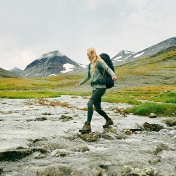 Outdoorové kalhoty Fjällräven Abisko Trekking Tights Pro W Deep Forest/Iron Grey S Outdoorové kalhoty - 13