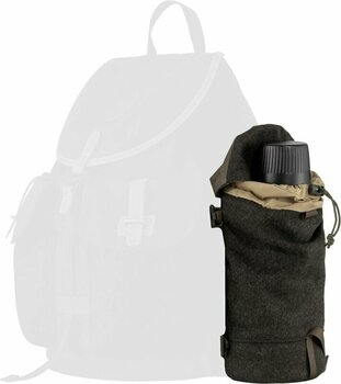 Outdoor Backpack Fjällräven Värmland Wool Side Pocket Dark Olive/Brown Outdoor Backpack - 3
