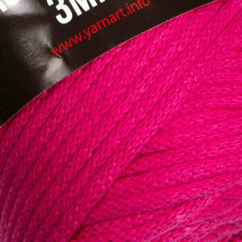 Cordon Yarn Art Macrame Cord 3 mm 771 Bright Pink - 2