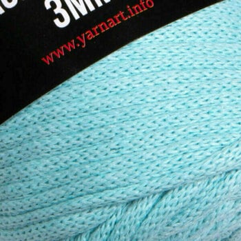 Cable Yarn Art Macrame Cord 3 mm 775 Light Blue Cable - 2
