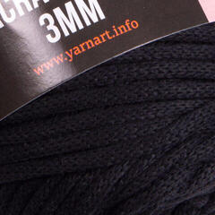 Șnur  Yarn Art Macrame Cord 3 mm 85 m 750 Black Șnur  - 1