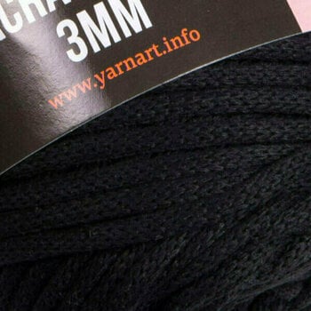 Konac Yarn Art Macrame Cord 3 mm 750 Black - 2