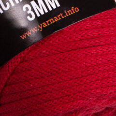 Șnur  Yarn Art Macrame Cord 3 mm 85 m 773 Red Șnur  - 1