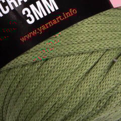 Cordon Yarn Art Macrame Cord 3 mm 85 m 787 Olive Green Cordon - 1