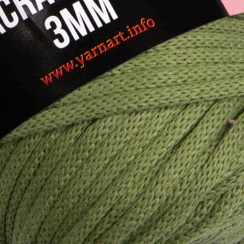 Cord Yarn Art Macrame Cord 3 mm 787 Olive Green - 2