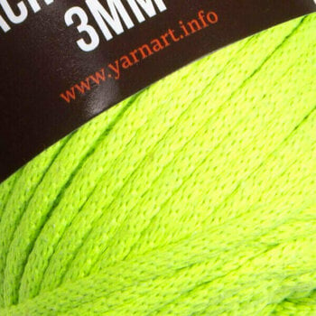 Cable Yarn Art Macrame Cord 3 mm 801 Green Cable - 2