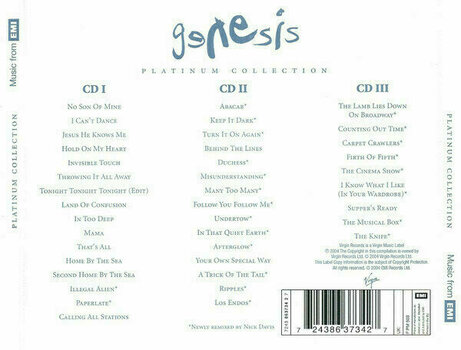 Musik-CD Genesis - Platinum Collection (Remastered) (3 CD) - 6