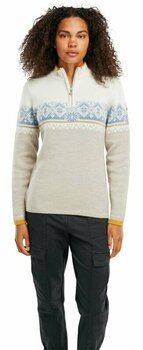 Bluzy i koszulki Dale of Norway Moritz Womens Sweater Sand/Off White/Blue Shadow L Sweter - 4