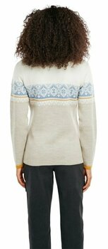 Ski T-shirt /hættetrøje Dale of Norway Moritz Womens Sweater Sand/Off White/Blue Shadow L Jumper - 6