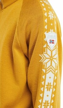 T-shirt/casaco com capuz para esqui Dale of Norway Geilo Mens Sweater Mustard XL Ponte - 3
