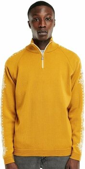 T-shirt/casaco com capuz para esqui Dale of Norway Geilo Mens Sweater Mustard XL Ponte - 4
