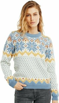 Póló és Pulóver Dale of Norway Vilja Womens Knit Sweater Off White/Blue Shadow/Mustard XS Szvetter - 3