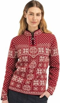 T-shirt de ski / Capuche Dale of Norway Peace Womens Knit Sweater Red Rose/Off White L Pull-over - 2