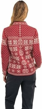 Ski-trui en T-shirt Dale of Norway Peace Womens Knit Sweater Red Rose/Off White L Trui - 5