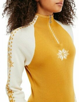 Ski T-shirt/ Hoodies Dale of Norway Geilo Womens Sweater Mustard M Jumper - 2