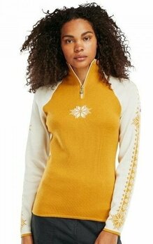 Ski T-shirt/ Hoodies Dale of Norway Geilo Womens Sweater Mustard M Jumper - 3