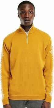 Ski T-shirt / Hoodie Dale of Norway Geilo Mens Sweater Mustard M Jumper - 4