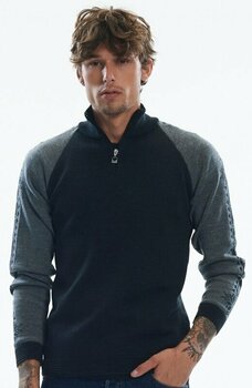 Camiseta de esquí / Sudadera con capucha Dale of Norway Geilo Mens Sweater Dark Charcoal/Smoke L Saltador - 3