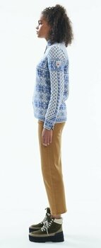 Ski T-shirt/ Hoodies Dale of Norway Peace Womens Knit Sweater Off White/Ultramarine M Jumper - 4