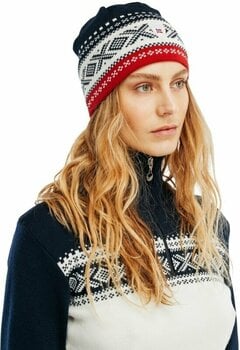 Ski Beanie Dale of Norway Dystingen Hat Navy/Off White/Raspberry UNI Ski Beanie - 2