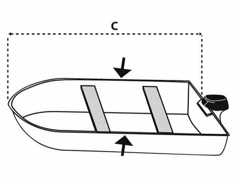 Krycí plachta na loď Talamex Boat Cover XS - 5