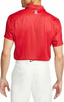 Rövid ujjú póló Nike Tiger Woods Dri-Fit ADV Mens Polo Contour Print Gym Red/White L - 2