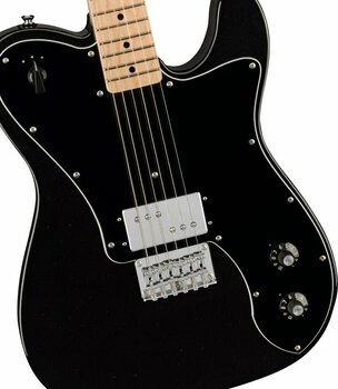 Guitare électrique Fender Squier Paranormal Esquire Deluxe Metallic Black - 4