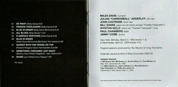 CD de música Miles Davis - Kind Of Blue (CD) CD de música - 11