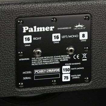 Gabinete de guitarra Palmer CAB 212 MAV OB - 4