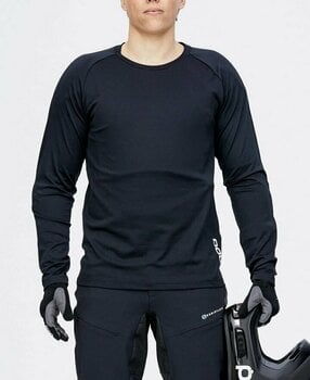 Odzież kolarska / koszulka POC Essential DH LS Jersey Golf Carbon Black M - 3
