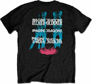 Majica Imagine Dragons Majica Man Glitch (Back Print) Unisex Black XL - 2