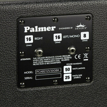 Coluna de guitarra Palmer CAB 212 V30 GBK - 4