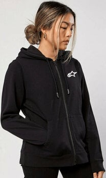 Sweatshirt Alpinestars Women Ageless Hoodie Light Aqua/Black M Sweatshirt - 2