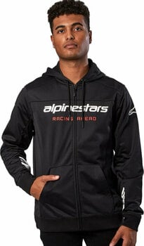 Hættetrøje Alpinestars Session LXE Fleece Black/White 2XL Hættetrøje - 2